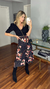 Saia midi floral glam - comprar online