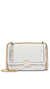 The victoria medium shoulder bag white woven