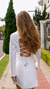 Vestido Blazer linho alfaiataria off white na internet