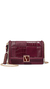 The victoria mini shoulder bag bordeaux patchwork