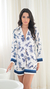 Pijama la fleur bleue blusa longa + short (envio 20/04)