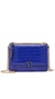 The victoria medium shoulder bag Sapphire Croc