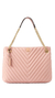 The victoria shoulder tote in signature (rose)