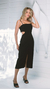 Vestido midi crepe leve de alfaiataria - comprar online