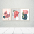 Kit de quadros Minimalist abstract Floral