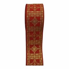 GALON LITURGICO ROJO 6 CM DE ANCHO PRECIO X 1 METRO