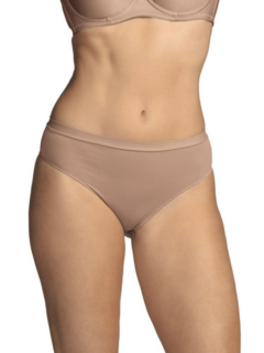 Calcinha Cavada Pele de Seda DeMillus, microfibra elástica light. Tam.: PE a XG