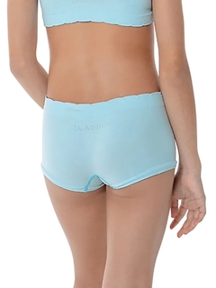 Calcinha Teen Calça Short Menina Ultraleve DeMillus, cor: azul-bebê