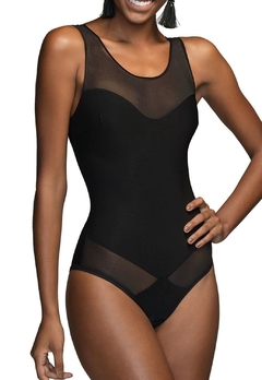 Body Feminino Modellare DeMillus, alta compressão, modela a silhueta.