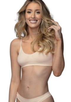 Sutiã Ultraleve DeMillus, sem aro, sem espuma, sem costuras, confortável.