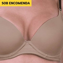 Sutiã Invejja DeMillus 067843. Em elastano light. Taças em espuma moldada sem volume interno, com aro. Modela sem aumentar os seios. Em microfibra elástica, firme e sedosa. Cores: Branco, Preto e Bege. Tamanho: 40, 42, 44, 46 e 48.