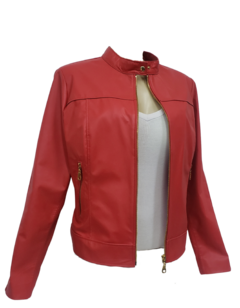 Jaqueta feminina slim vermelho ferrari - comprar online