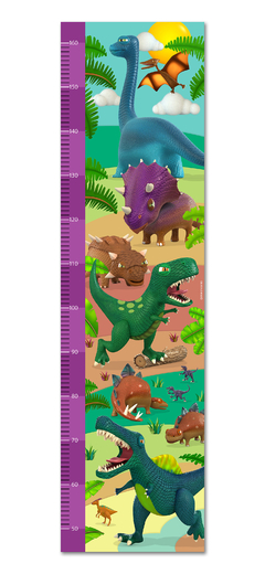 Medidor de Altura Infantil de Dinosaurios