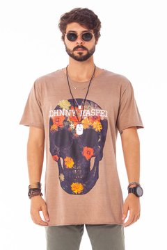 CAMISETA FLOWER MIND - COR CINZA ESCURA - comprar online