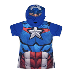 REMERA DISFRAZ CAPITAN AMERICA