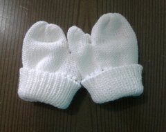 Imagem do 3 pares de Luva de Tricô para Bebê de 0 a 3 meses