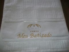 Toalha De Batizado Bordada
