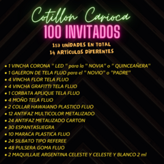 Combo Cotillón Luminoso Led Neon Y Fluo 100 Personas CARI037 - comprar online