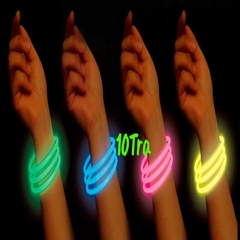 15 Pulseras Luminosas Quimicas De Neon