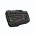 Teclado gamer Soul XK700 QWERTY inglés color negro con luz RGB