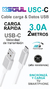 Cable Usb Cargador SOUL Tipo C carga rapida Largo 2 Mt - comprar online