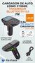 Cargador Carga Rápida Auto + Transmisor Stereo Bluetooth Fm - comprar online