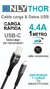 Cable only thor usb tipo c carga rapida datos 4.4a 1 metro - comprar online