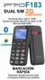 Celular iPro F183 Dual SIM 32 MB negro 32 MB RAM Botones Radio Linterna - comprar online
