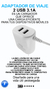 Cargador Pro21 Home charger 3.1a con cable Dual Usb - tienda online