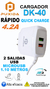 Cargador Fast charger 4.2a con cable Microusb Dual Usb - comprar online