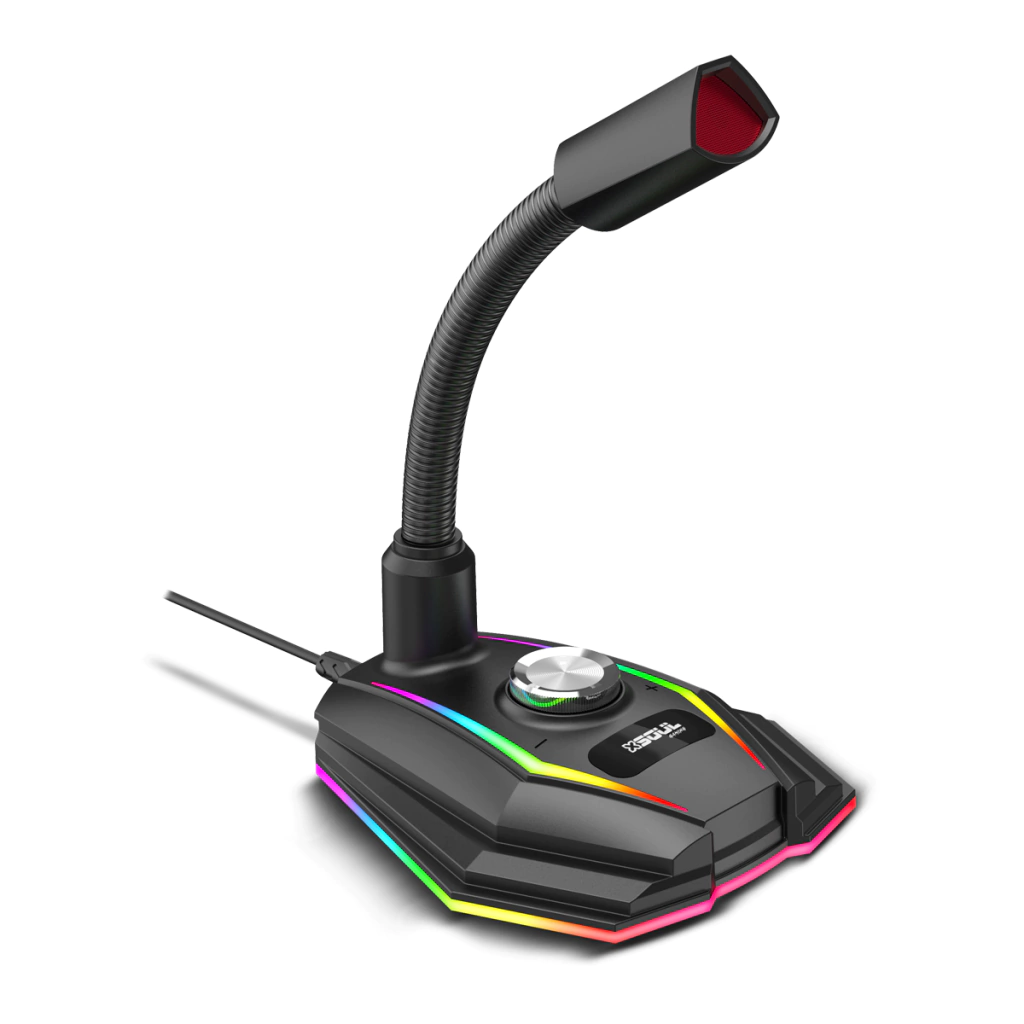 Microfono Gamer Pc Luces Rgb Usb Notebook P/ Twitch Youtube