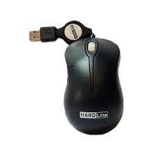 MOUSE RETRATIL PRETO HL-MRT 01B BLISTER - HARDLINE