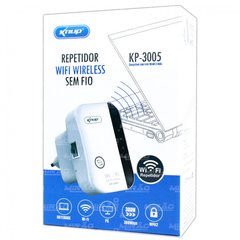 Repetidor de Sinal WIFI Sem fio Knup - KP-3005 - distribuidoracartec