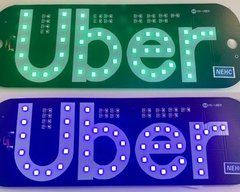 PLACA UBER LED - comprar online