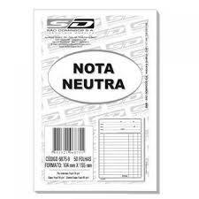 PEDIDO/NOTA NEUTRA GRANDE S/ CÓPIA