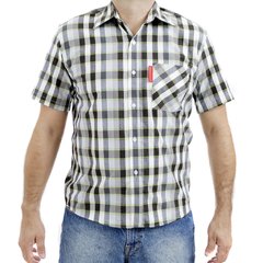 Camisa Masculina Manga Curta Xadrez Red Western - loja online