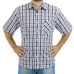 Camisa Masculina Manga Curta Xadrez Red Western - loja online