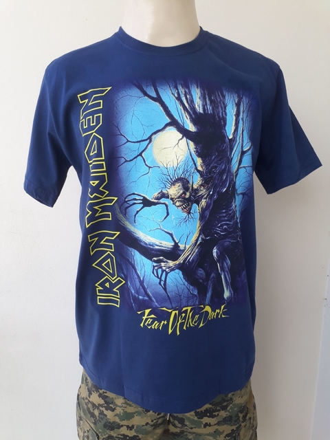 Camiseta Iron Maiden AZUL - Fear of the Dark