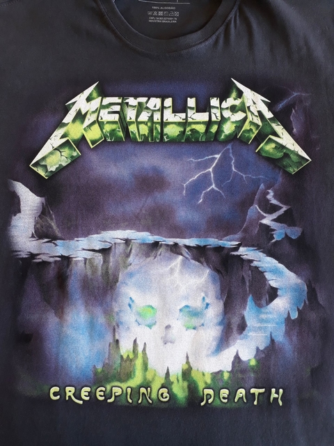 Camiseta CINZA Metallica - Creeping Death - comprar online