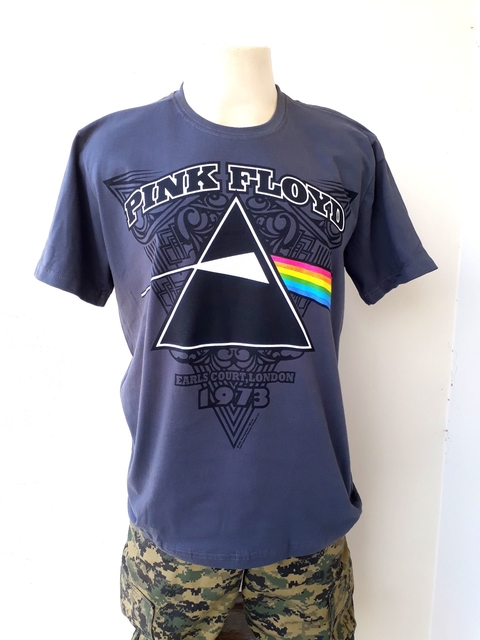 Camiseta Pink Floyd - CINZA Dark side of the moon vintage