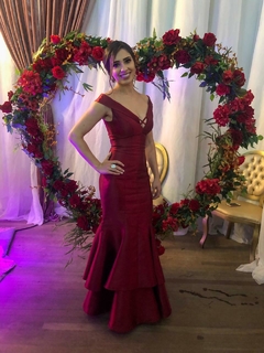 Vestido de Festa Marsala 