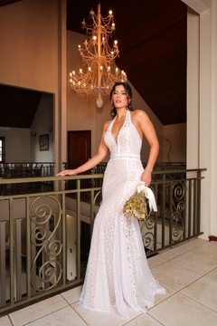 VESTIDO DE NOIVA DISPONÍVEL PARA LOCAÇÃO (3671) - Vestidos Para Casamento Civil, Vestidos de Festa e Vestidos Esporte Fino