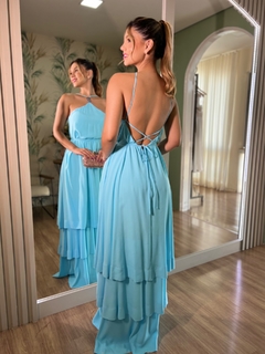 Vestido de Festa Azul Serenity Para Aluguel em ÁGUAS Claras - DF