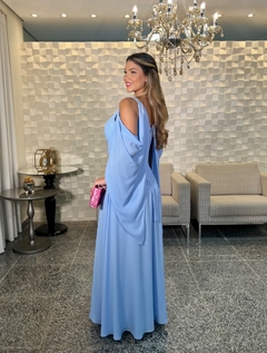 vestido de festa asul serenity para alugar em brasilia