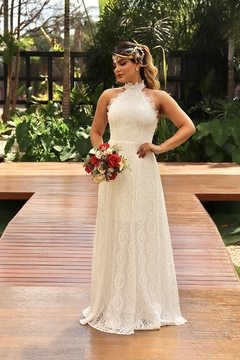 VESTIDO LONGO DISPONÍVEL PARA LOCAÇÃO NA UNIDADE DE TAGUATINGA (3613) - Vestidos Para Casamento Civil, Vestidos de Festa e Vestidos Esporte Fino