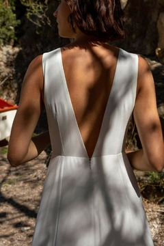 Vestido Noiva Crepe Fenda Minimalista na internet