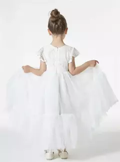 Vestido Menina Longo Renda & Tule na internet