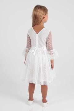 Vestido Daminha Tule Poá - comprar online