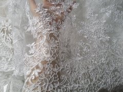 Imagem do Véu Noiva Luxo Bordado Mantilha