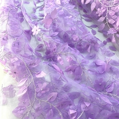 Vestido Princesa Bohemian Bordado 3D Floral - loja online